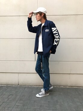 akashiさん（メンズ・179cm）の春コーディネート