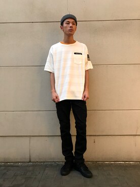 akashiさん（メンズ・179cm）の夏コーディネート