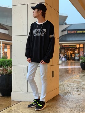 「TYPE BLUE（タイプブルー）のアイテム（パンツ）」を使った、akashiさん（メンズ・179cm）の夏コーディネート