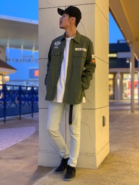 「TYPE BLUE（タイプブルー）のアイテム（パンツ）」を使った、akashiさん（メンズ・179cm）の春コーディネート