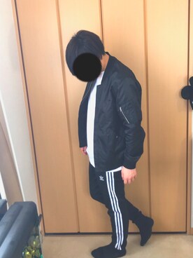 「アイテム（MA-1）」を使った、かずさん（メンズ・173cm・10代）の春コーディネート