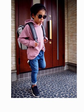 バックパック リュックを使った 男の子ピンク の人気ファッションコーディネート Wear