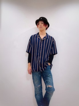 「WARP（ワープ）のアイテム（トップス）」を使った、RYUTAROさん（メンズ・172cm）の冬コーディネート