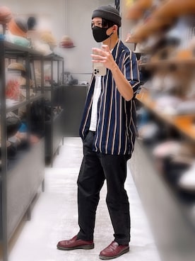 「アイテム（帽子）」を使った、RYUTAROさん（メンズ・172cm・20代）の春コーディネート