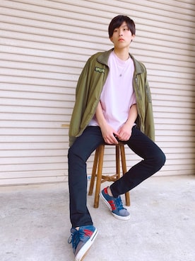 「SURPLUS（サープラス）のアイテム」を使った、えぺおさん（メンズ・170cm）の秋コーディネート