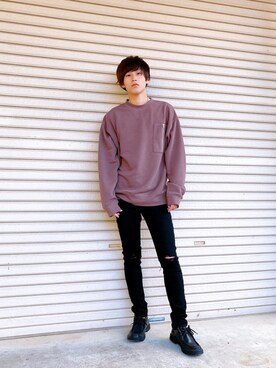 「G.O.C」｜「アイテム（パンツ）」を使った、えぺおさん（メンズ・170cm）の秋コーディネート