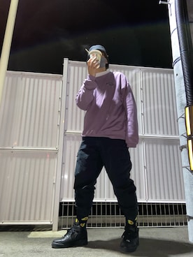 「kutir（クティール）のアイテム（トップス）」を使った、ポン酢さん（メンズ・176cm）の冬コーディネート