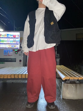 「kutir（クティール）のアイテム（トップス）」を使った、ポン酢さん（メンズ・176cm）の春コーディネート