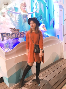 「ALDO（アルド）のアイテム（ブーツ）」を使った、Nicoleさん（レディース・164cm）の冬コーディネート