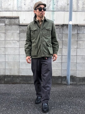 「VINTAGE（ヴィンテージ）のアイテム（その他シューズ）」を使った、yuki (sleep)さん（メンズ・167cm）の冬コーディネート