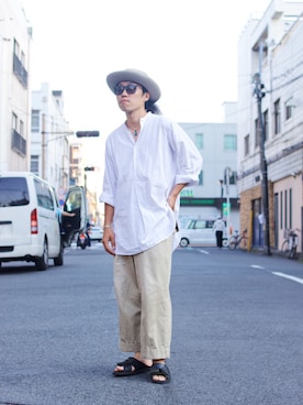 「アイテム（チノパンツ）」を使った、yuki (sleep)さん（メンズ・167cm・20代）の夏コーディネート