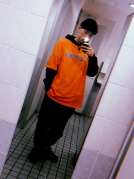 「CARROTS（キャロッツ）のアイテム」を使った、ISSEIさん（メンズ・180cm）の春コーディネート