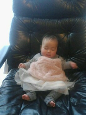 hibiさん（キッズ・70cm）の冬コーディネート