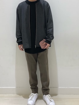 「アイテム（財布、ピンク系）」を使った、sooushiさん（メンズ・165cm）の冬コーディネート