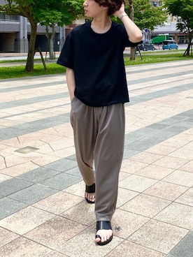 サンダルを使った ハレ Hare のメンズ人気ファッションコーディネート ユーザー ショップスタッフ Wear