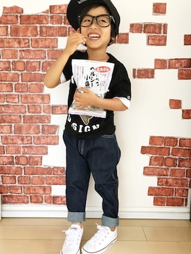 「CONVEX（コンベックス）のアイテム」を使った、yさん（キッズ・100cm）の春コーディネート