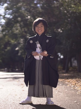 「正月」｜「アイテム（浴衣）」を使った、yさん（キッズ・110cm）の冬コーディネート