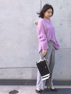 「MARY AL TERNA（メアリオルターナ）のアイテム」を使った、GALLARDAGALANTEさん（レディース・161cm）の冬コーディネート