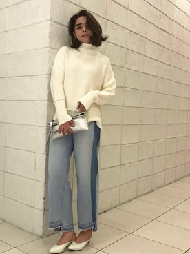 「GIANNI CHIARINI（ジャンニ キアリーニ）のアイテム」を使った、GALLARDAGALANTEさん（レディース・161cm）の冬コーディネート