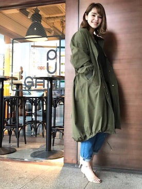 「YANUK（ヤヌーク）のアイテム（パンツ）」を使った、GALLARDAGALANTEさん（レディース・161cm）の春コーディネート