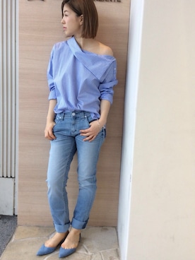 「YANUK（ヤヌーク）のアイテム」を使った、GALLARDAGALANTEさん（レディース・161cm）の春コーディネート