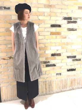 「ファージレ」｜「アイテム（その他アウター）」を使った、GALLARDAGALANTEさん（レディース・161cm）の夏コーディネート