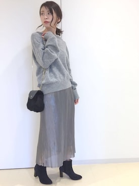 「ネップ」｜GALLARDAGALANTEさん（レディース・161cm）の秋コーディネート