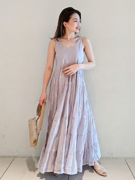 「gallardagalante」｜「アイテム（ワンピース/ドレス）」を使った、GALLARDAGALANTEさん（レディース・155cm）の夏コーディネート