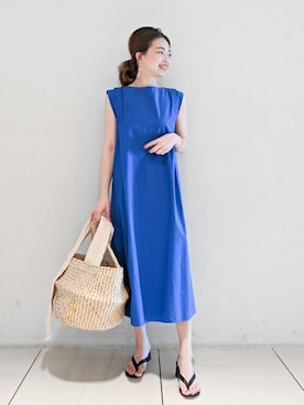 「gallardagalante」｜「アイテム（ワンピース/ドレス）」を使った、GALLARDAGALANTEさん（レディース・155cm）の夏コーディネート