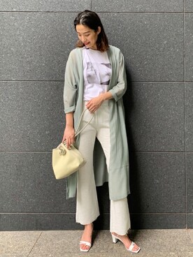 「gallardagalante」｜「アイテム（Tシャツ/カットソー）」を使った、GALLARDAGALANTEさん（レディース・175cm）の夏コーディネート