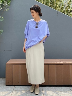 「gallardagalante」｜「アイテム（Tシャツ/カットソー）」を使った、GALLARDAGALANTEさん（レディース・166cm）の夏コーディネート