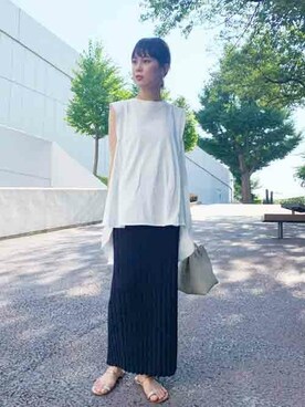 「gallardagalante」｜「アイテム（Tシャツ/カットソー）」を使った、GALLARDAGALANTEさん（レディース・160cm）の夏コーディネート