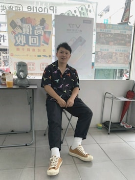「EXCELSIOR（エクセルシオール）のアイテム」を使った、はやしさん（メンズ・173cm）の夏コーディネート