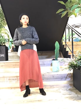 YUKINObySEEPS仙台フォーラスさん（レディース・157cm）の冬コーディネート