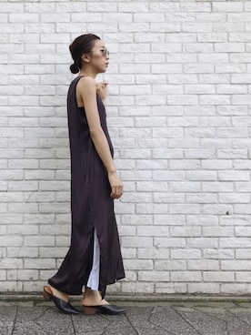 「アイテム（ワンピース/ドレス）」を使った、YUKINObySEEPS仙台フォーラスさん（レディース・157cm・30代）の夏コーディネート