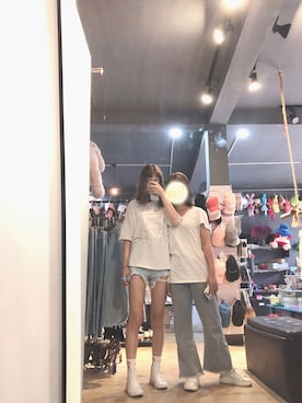 「i（アイ）のアイテム」を使った、故梦陆离さん（キッズ・164cm）の秋コーディネート