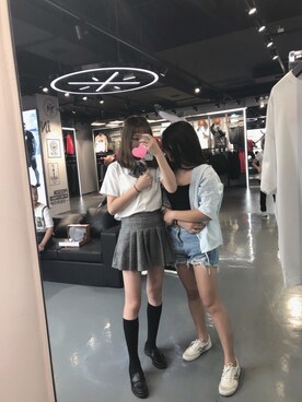 「L（エル）のアイテム（その他）」を使った、故梦陆离さん（キッズ・164cm）の秋コーディネート