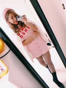 「KENZO」｜「アイテム（パンプス）」を使った、Kahoさん（レディース・149cm）の秋コーディネート