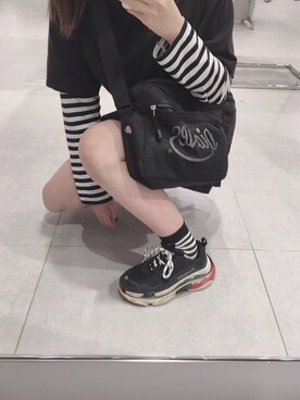「黒が好き」｜Lさん（レディース・153cm）の秋コーディネート