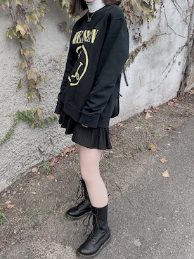 「Marc by Marc Jacobs（マークバイマークジェイコブス）のアイテム（ネックレス）」を使った、Lさん（レディース・153cm）の秋コーディネート