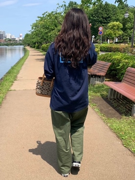 「AiE（エーアイイー）のアイテム」を使った、　Ⓜ️さん（レディース・160cm）の春コーディネート