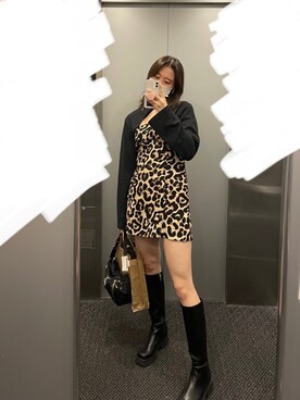 「ミニワンピ」｜Fさん（レディース・170cm）の夏コーディネート