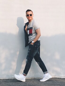 「MONKI（モンキ）のアイテム（ジャケット/アウター）」を使った、Kevin Chong さん（メンズ・168cm）の冬コーディネート