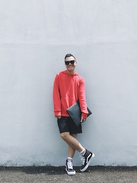 「TOPMAN（トップマン）のアイテム（レッグウェア）」を使った、Kevin Chong さん（メンズ・168cm）の冬コーディネート