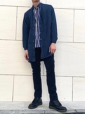 「シャツオンシャツ」｜「アイテム（トップス）」を使った、colorSSelectさん（メンズ・175cm）の春コーディネート