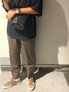 takeruさんの「エクストラルーズTシャツ(5分袖)」を使ったコーディネート