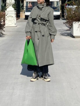「URBAN RESEARCH Sonny Label（アーバンリサーチサニーレーベル）のアイテム（トレンチコート）」を使った、デイズさん（レディース・153cm）の冬コーディネート
