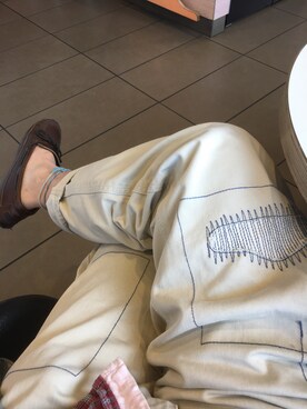 「Minnetonka（ミネトンカ）のアイテム（モカシン/デッキシューズ）」を使った、Seiichiroさん（メンズ・180cm）の春コーディネート