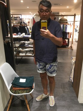 「NO NAME（ノーネーム）のアイテム（トップス）」を使った、Seiichiroさん（メンズ・180cm）の春コーディネート