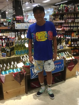 「MTV（エムティーヴィー）のアイテム」を使った、Seiichiroさん（メンズ・180cm）の夏コーディネート